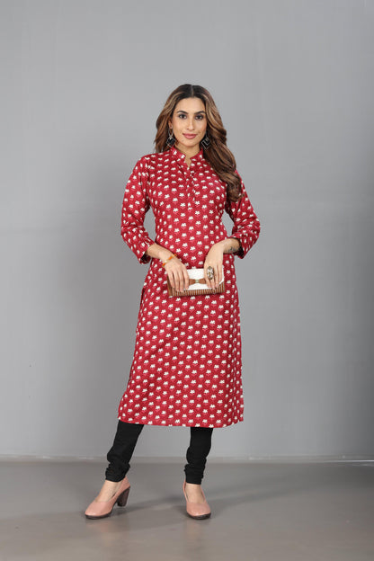 Maroon Kurti