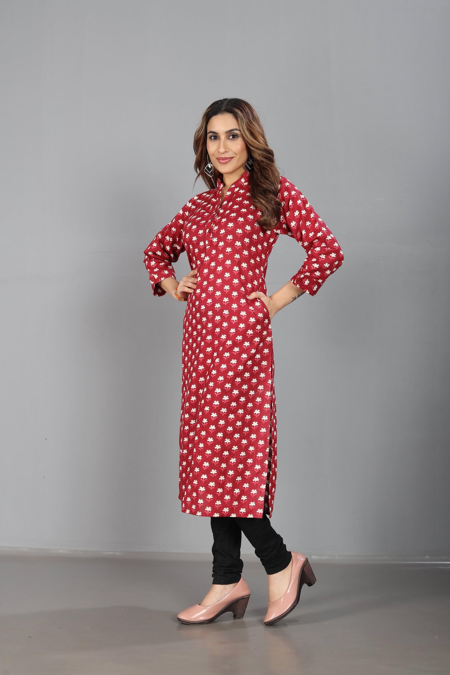 Maroon Kurti