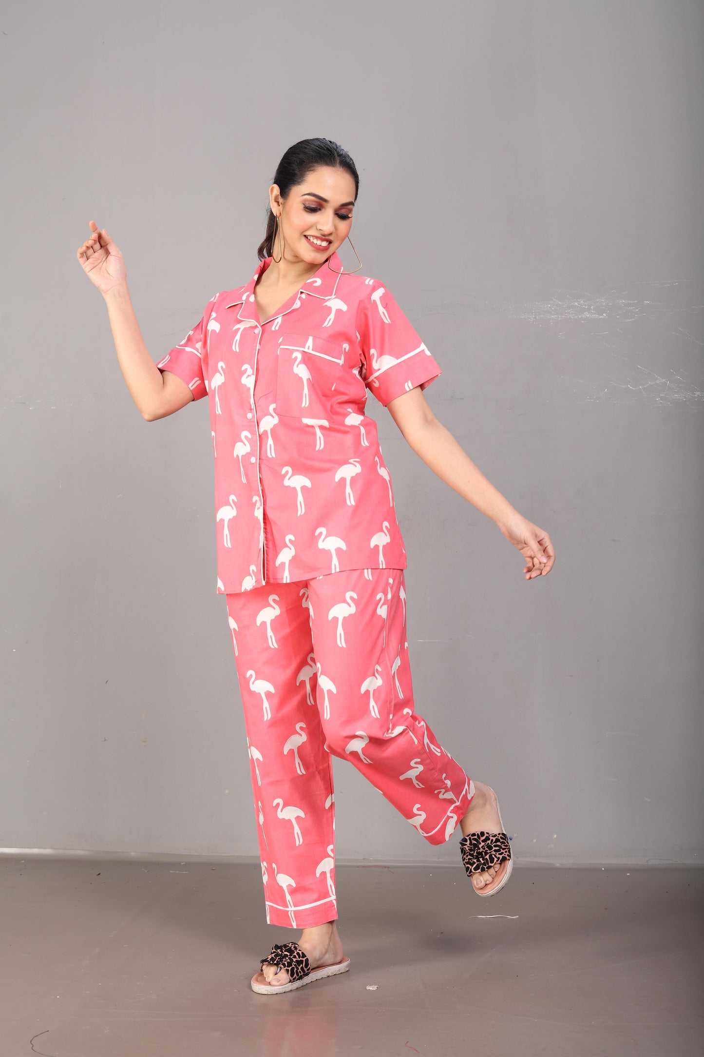 Night Suit (Pink Flamingo)