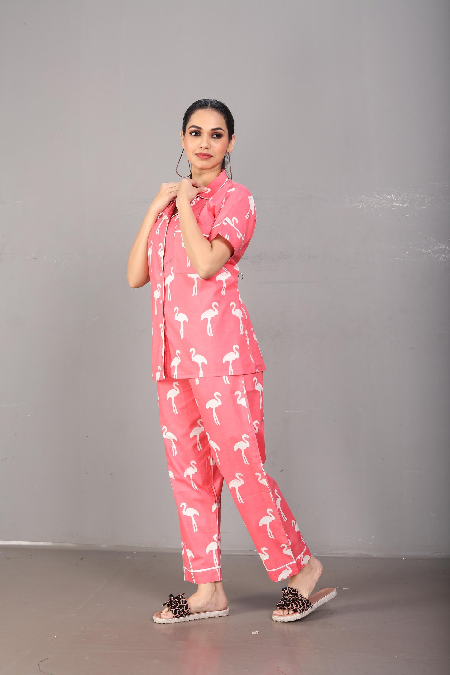 Night Suit (Pink Flamingo)